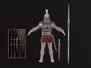Roman Soldier 3D Model