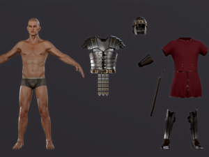 Roman soldier3 3Dモデル