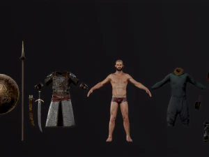 Persian Warrior 3D Model