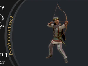 Persian 3 archer 3D Model