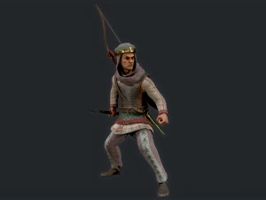 Archer persan &agrave; 3 Modèle 3D