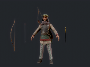 Persian 3 archer 3D Model