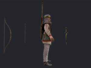 Persian 3 archer 3D Model
