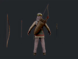 Archer persan &agrave; 3 Modèle 3D