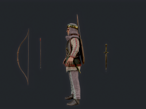 Persian 3 archer 3D Model