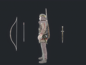 Persian 3 archer 3D Model