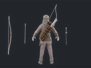 Persian 3 archer 3D Model