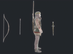 Persian 3 archer 3D Model