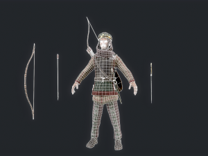Persian 3 archer 3D Model