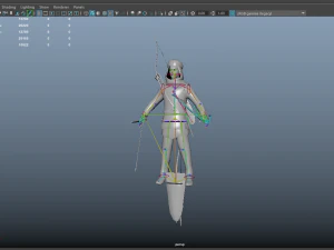 Archer persan &agrave; 3 Modèle 3D