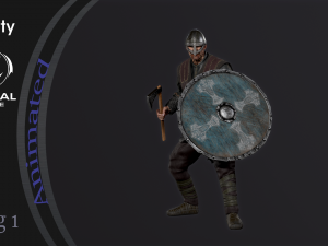 Viking A pose 3D Model