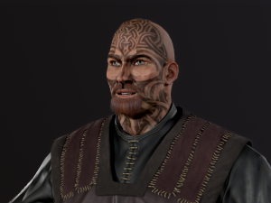 Viking A pose Model 3D