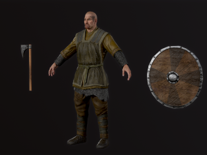 Viking A pose Model 3D