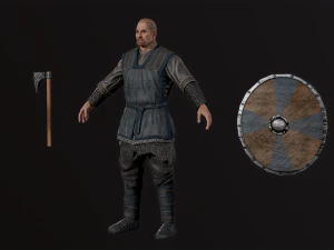Viking A pose 3D Model