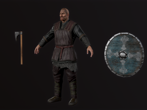 Viking A pose Model 3D