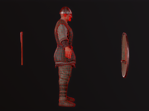 Viking A pose Model 3D
