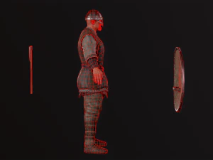 Viking A pose 3D Model