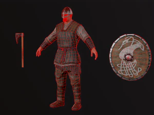 Viking A pose 3D Model