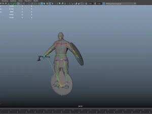 Viking A pose 3D Model