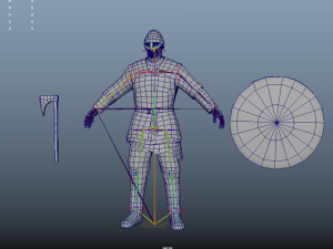 Viking A pose Model 3D