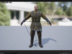 Viking A pose Model 3D