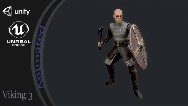 Viking 3 3D 模型 .c4d .max .obj .3ds .fbx .stl .blend 
