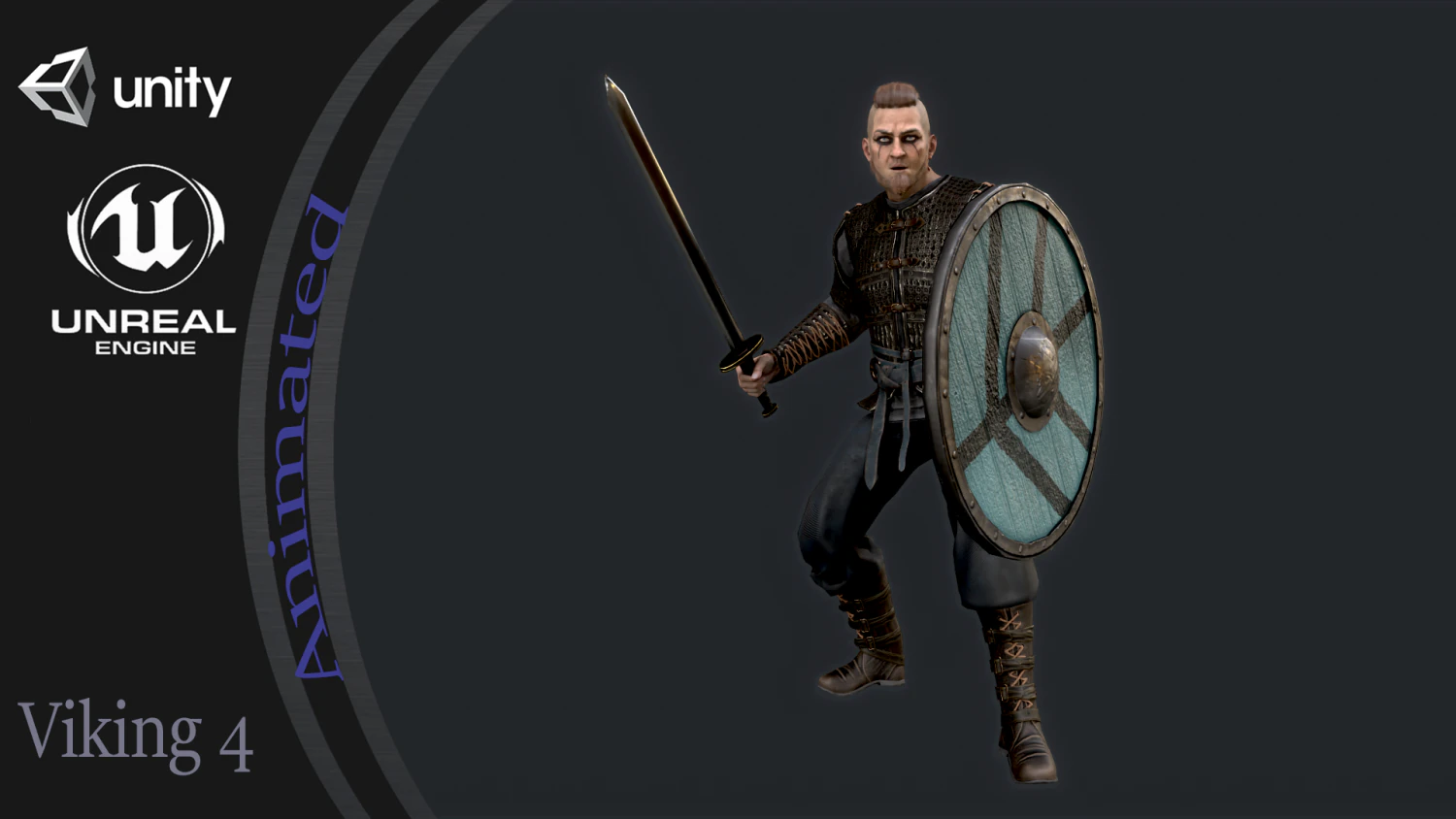 Viking 4 3D Model .c4d .max .obj .3ds .fbx .stl .blend 
