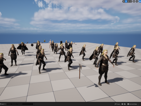 Viking 5 woman Berserker Modelo 3D