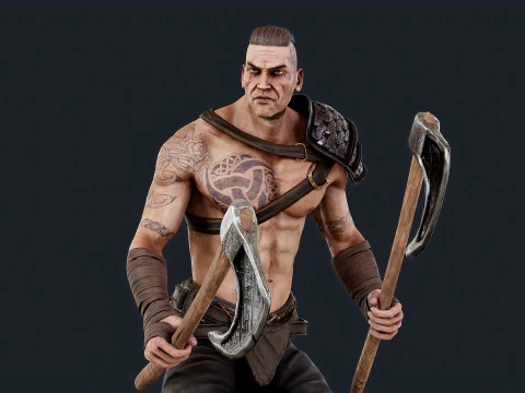Viking 6 Berserker 3D Model