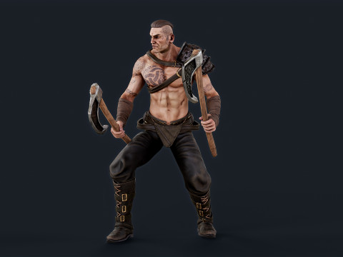 Viking 6 Berserker 3Dモデル