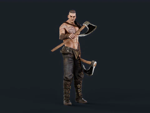 Viking 6 Berserker 3D Model