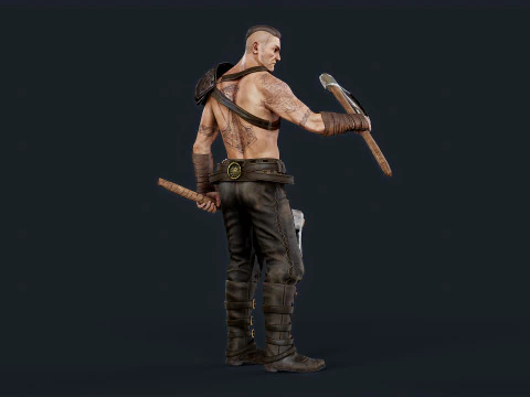 Viking 6 Berserker 3D Model