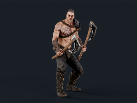 Viking 6 Berserker 3Dモデル