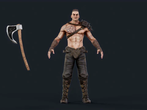 Viking 6 Berserker 3D Model
