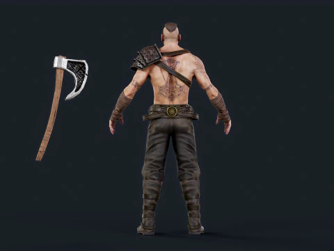 Viking 6 Berserker 3D Model