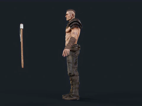 Viking 6 Berserker 3D Model