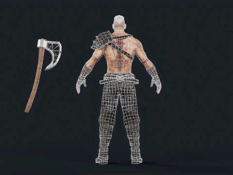 Viking 6 Berserker 3D Model