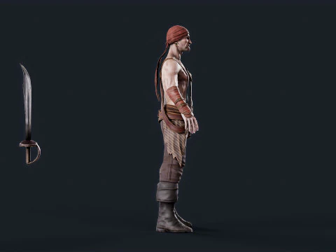 Pirate 1 3D Model