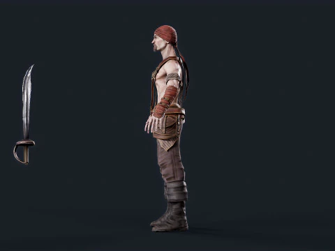 Pirate 1 3D Model