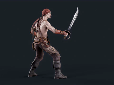 Pirate 1 3D Model