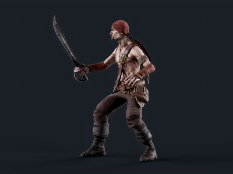 Pirate 1 3D मॉडल