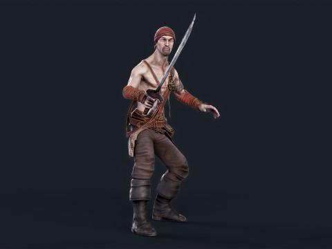 Pirate 1 3D मॉडल