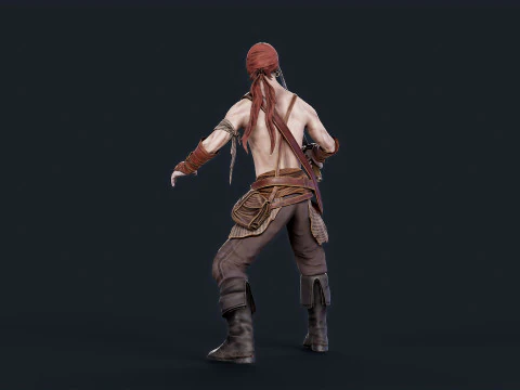 Pirate 1 3D Model