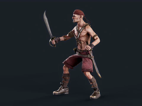 Pirate 2 3D Model