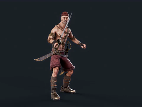 Pirate 2 3D Model