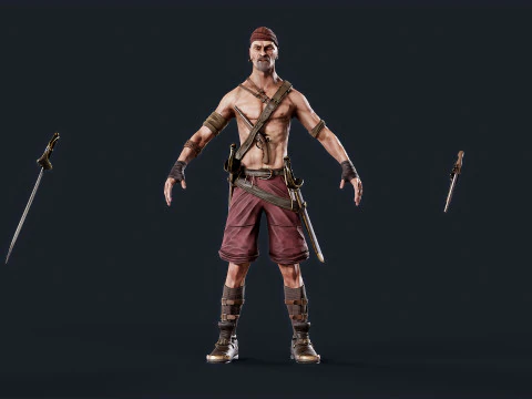 Pirate 2 3D Model