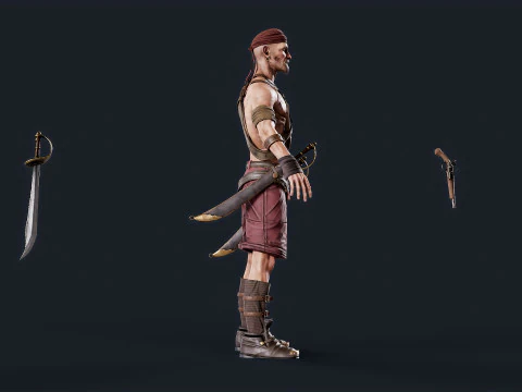 Pirate 2 3D Model