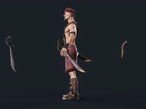 Pirate 2 3D Model