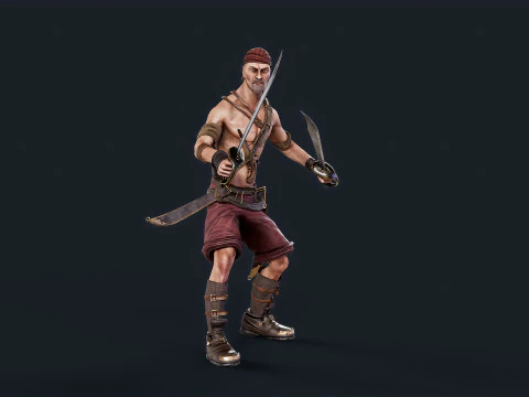 Pirate 2 3D Model