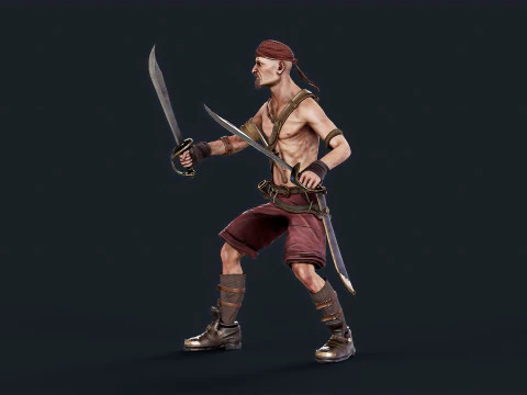 Pirate 2 3D Model